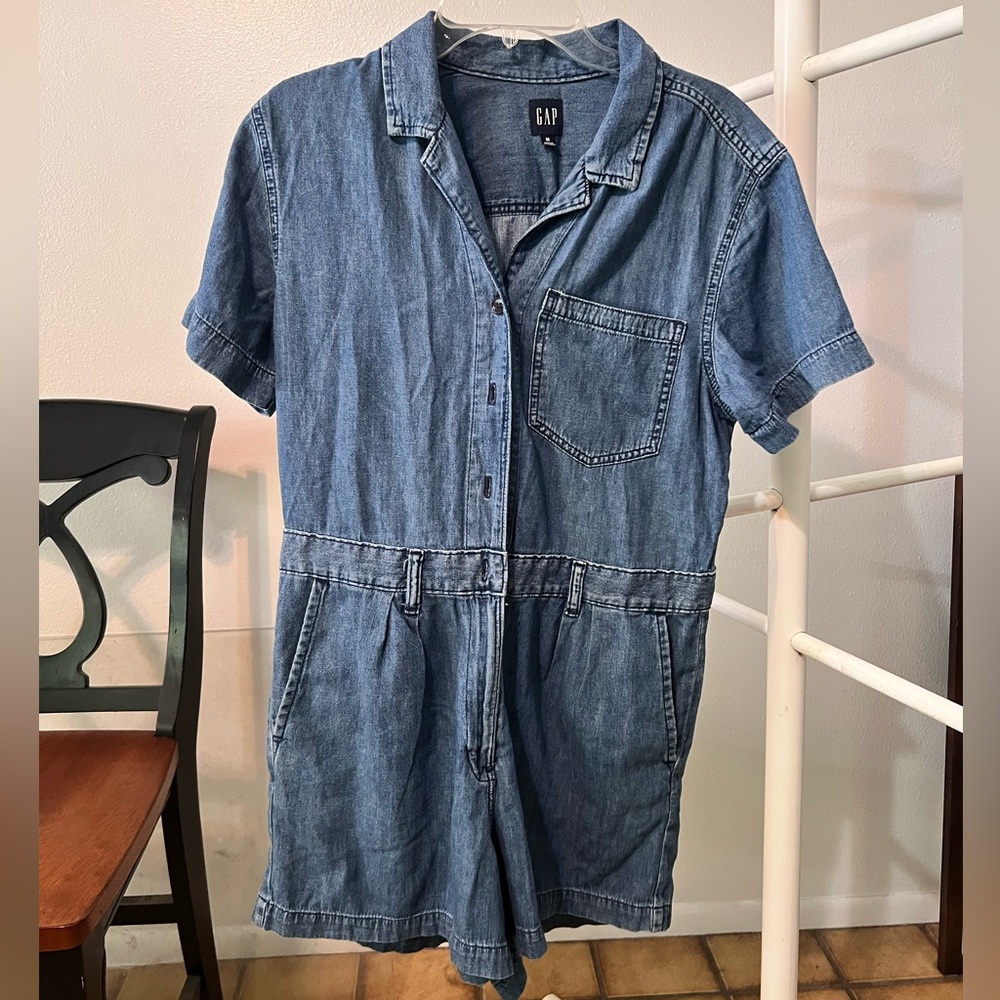 Gap Easy Denim Romper Size M